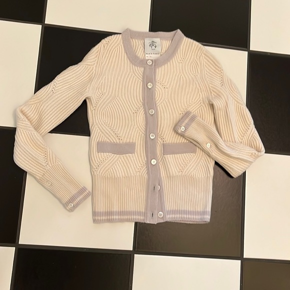 Women's Black Fleece by Thom Browne Scottish cashmere sweater like new conditon